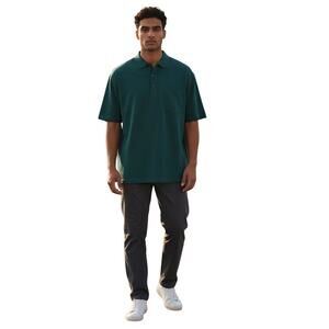 Greyson Spirit Golf Polo No Logo in Garter Green Cotton Classic Size S